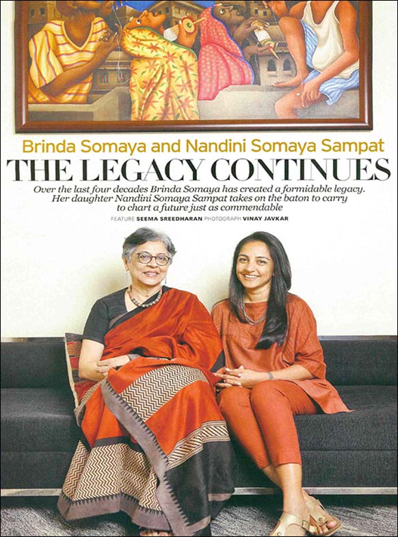 The Legend passes the baton, In Conversation with Brinda and Nandini Somaya, Good Homes India